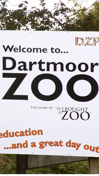  Табела на ресторанта на зоопарка Дартмур с осветление от Philips