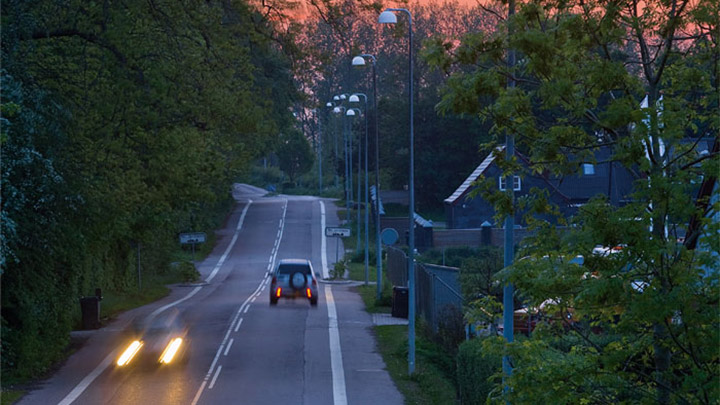 Улица в Холбек с осветление от Philips