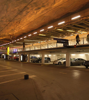 Инсталираното ново осветление от Philips създава единствена по рода си атмосфера в паркинга P-Hämppi