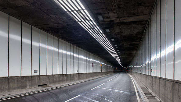 Тунелът Миър с осветление от Philips за тунели